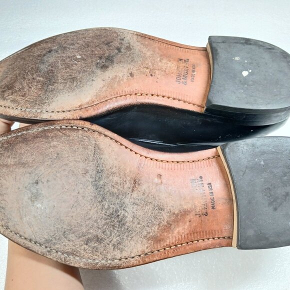 Johnston & Murphy Crown Aristocraft Black Tassel Loafers Mens 12 USA Made VGUC - Picture 15 of 15